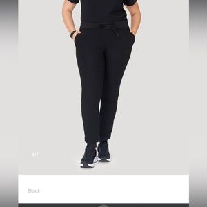 Mandala Scrubs High Waisted Joggers : Black, Size 3XL